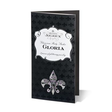 Пестіс з кристалів Petits Joujoux Gloria set of 2 - Black/Red, прикраса на груди SO3137 фото