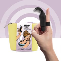 Вібратор на палець FeelzToys Magic Finger Vibrator Black SO4436 фото