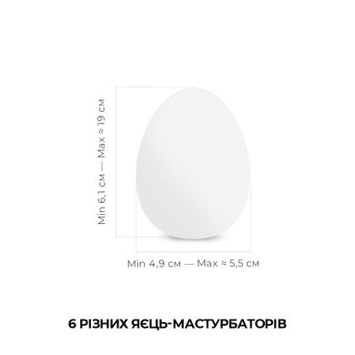 Набір мастурбаторів-яєць Tenga Egg New Standard Pack (6 яєць) SO5493 фото