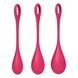 Набір йоні намистин Satisfyer Yoni Power 1 Red, діаметр 2-2,5-3см, вага 22-46-74гр SO5547 фото 3