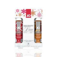 Набір лубрикантів System JO Naughty or Nice Gift Set – Candy Cane & Gingerbread (2×30 мл) SO6163 фото