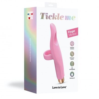 Вібратор на палець Love To Love Tickle me - BABY PINK перезаряджається, 3 варіанти використання SO5092 фото