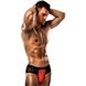 Розпродаж!!! Чоловічі трусики з червоним гульфіком Passion 007 THONG red S/M PSM0078 фото 1