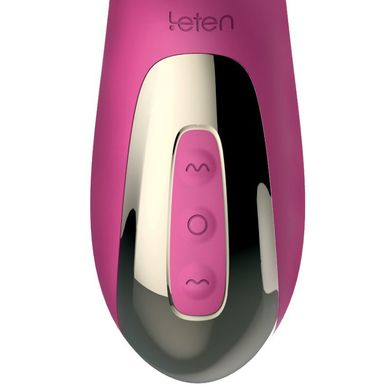 Вібратор-пульсатор Leten Automatical Thrusting Vibrator з підігрівом, що перезаряджається, 10 режимі SO2128 фото