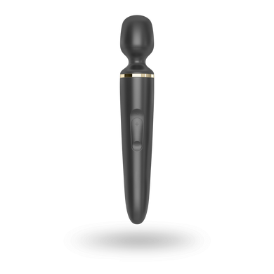 Вібромасажер Satisfyer Wand-er Woman (Black/Gold), водонепроникний, потужний, розмір XXL SO3456 фото