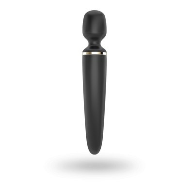 Вібромасажер Satisfyer Wand-er Woman (Black/Gold), водонепроникний, потужний, розмір XXL SO3456 фото