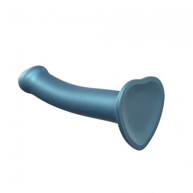 Насадка для страпону Strap-On-Me Mono Density Dildo M Blue, діам. 3,3 см, одношаровий силікон, гнучк SO3569 фото