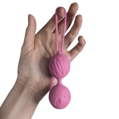 Вагінальні кульки Adrien Lastic Geisha Lastic Balls BIG Pink (L), діаметр 4 см, вага 90 гр AD40301 фото