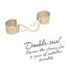 Наручники Bijoux Indiscrets Desir Metallique Handcuffs - Gold, металеві, стильні браслети SO2664 фото 5