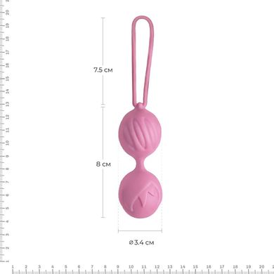 Вагінальні кульки Adrien Lastic Geisha Lastic Balls Mini Pink (S), діаметр 3,4 см, маса 85 г AD40431 фото