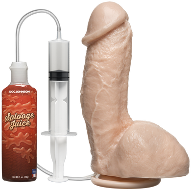 Фалоімітатор, що кінчає Doc Johnson The Amazing Squirting Realistic Cock, ПВХ, діаметр 5,1см SO1973 фото