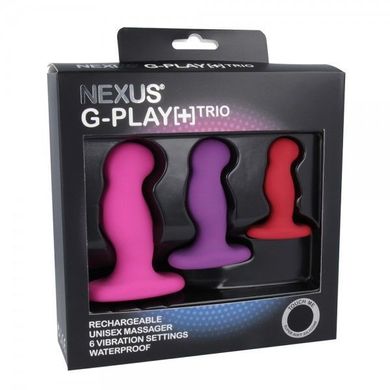 Набір вібромасажерів простати Nexus G-Play Trio Plus, макс діаметр 2,3-3,0-3,5 см, для новачків SO2142 фото