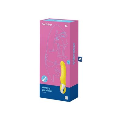 Потужний вібратор Satisfyer Vibes Yummy Sunshine з гнучким стовбуром та стимулювальним рельєфом, 12 SO2203 фото