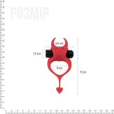 Ерекційне кільце Devol Cockring із вібрацією AD30604 фото