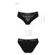 Трусики з широкою гумкою і мереживом Passion PS001 PANTIES black, size L SO4159 фото 6