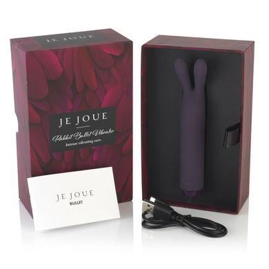 Вібратор з вушками Je Joue - Rabbit Bullet Vibrator Purple, глибока вібрація SO3046 фото