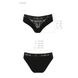 Трусики з широкою гумкою і мереживом Passion PS001 PANTIES black, size M SO4160 фото 6