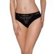 Трусики з широкою гумкою і мереживом Passion PS001 PANTIES black, size S SO4161 фото 1