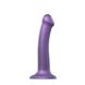 Насадка для страпону Strap-On-Me Mono Density Dildo Violet M, діам. 3,3 см, одношаровий силікон, гну SO3570 фото 1