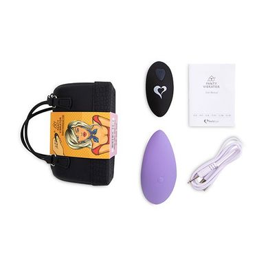 Вібратор в трусики FeelzToys Panty Vibrator Purple з пультом дистанційного керування, 6 режимів робо SO3850 фото