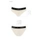 Трусики з широкою гумкою і мереживом Passion PS001 PANTIES ecru, size M SO4164 фото 5