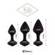 Набір силіконових анальних пробок FeelzToys - Bibi Butt Plug Set 3 pcs Black SO5065 фото 2