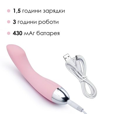 Вібратор для точки G з інтелектуальним режимом Svakom Amy Pale Pink SO4823 фото