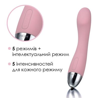 Вібратор для точки G з інтелектуальним режимом Svakom Amy Pale Pink SO4823 фото