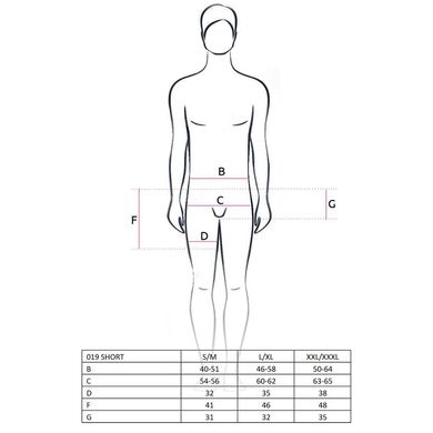 Чоловічий еротичний костюм офіціанта Passion 021 BODY L/XL: дуже відвертий боді PSM0211 фото