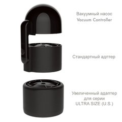 Вакуумна насадка Tenga Vacuum Controller з мастурбатором US Deep Throat Cup, єдиний, що смокче TVC-001S фото