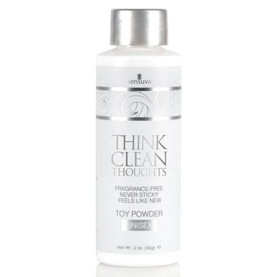 Пудра для догляду за іграшками Sensuva Think Clean Thoughts Toy Powder (56 г) SO4467 фото