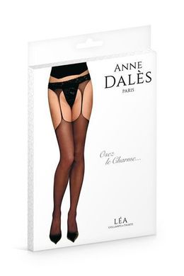 Панчохи з поясом Anne De Ales LEA T4 Black, чудово для pinup-образу SO1912 фото