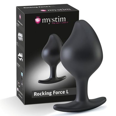 Силіконова анальна пробка Mystim Rocking Force L для електростимулятора, діаметр 4,7 см SO3806 фото